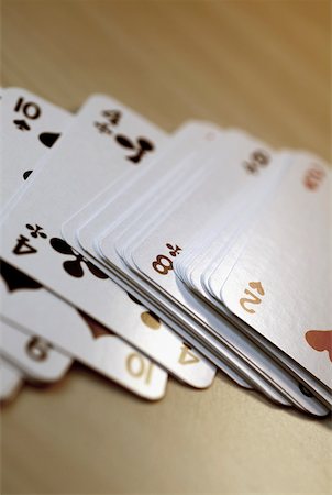 face card - Close-up of playing cards Foto de stock - Sin royalties Premium, Código: 625-00898468