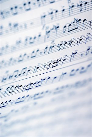 Close-up of sheet music Stock Photo - Premium Royalty-Free, Code: 625-00898496