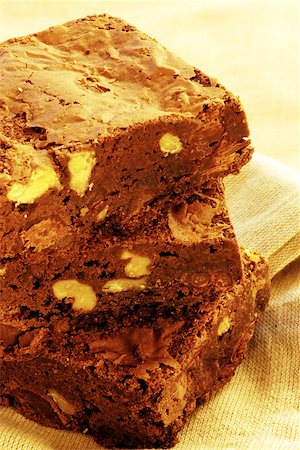 Close-up of a stack of brownies Foto de stock - Sin royalties Premium, Código: 625-00898836