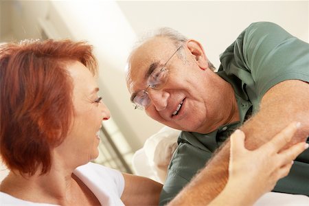 simsearch:625-00841593,k - Close-up of a senior couple looking at each other Stock Photo - Premium Royalty-Free, Code: 625-00902203