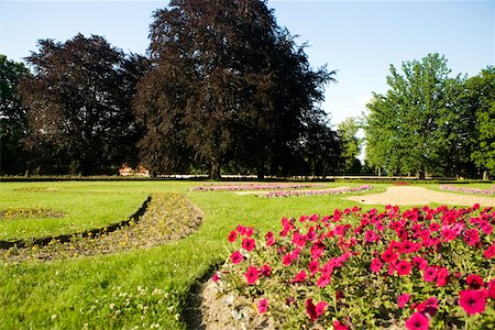 prague scenic - Flowers and trees in a garden, Prague, Czech Republic Foto de stock - Sin royalties Premium, Código: 625-00903593