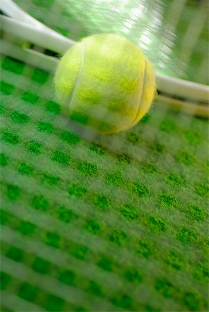 simsearch:625-01037863,k - Gros plan d'une balle de tennis et deux raquettes de tennis Photographie de stock - Premium Libres de Droits, Code: 625-01037791