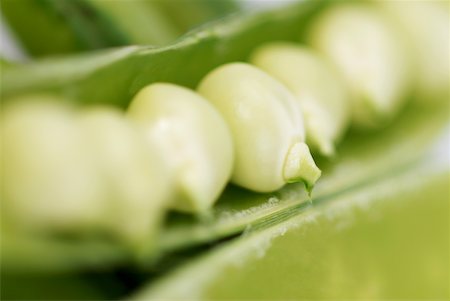 Close-up of peas in a pod Foto de stock - Sin royalties Premium, Código: 625-01038513