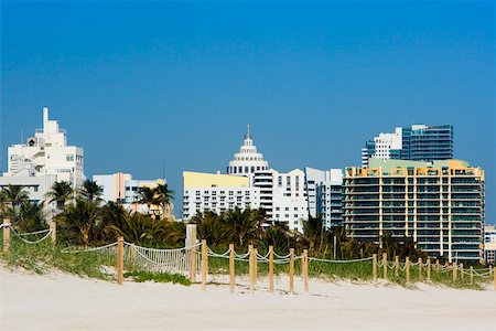 florida city beaches - Buildings in a city, Miami, Florida, USA Foto de stock - Sin royalties Premium, Código: 625-01039828
