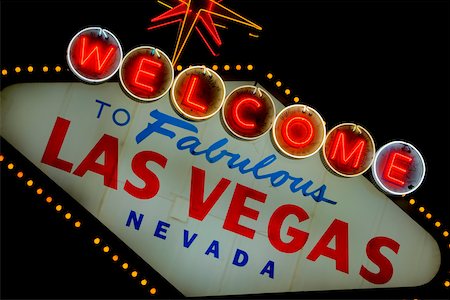 simsearch:625-01040269,k - Nahaufnahme der Schild Las Vegas, Las Vegas, Nevada, USA Stockbilder - Premium RF Lizenzfrei, Bildnummer: 625-01040306