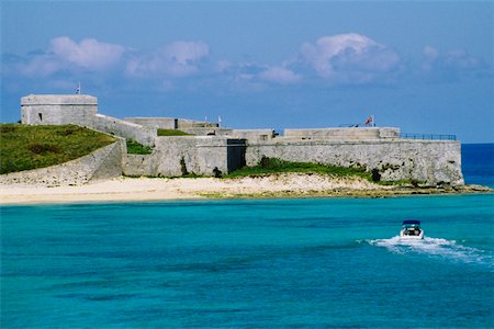 Front view of Fort St CatherineNR., St Georges, Bermuda Foto de stock - Sin royalties Premium, Código: 625-01040422
