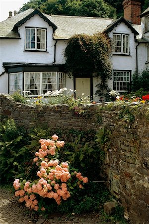 simsearch:625-01040593,k - Vue latérale d'une maison avec un jardin dans sa façade, Angleterre Photographie de stock - Premium Libres de Droits, Code: 625-01040572