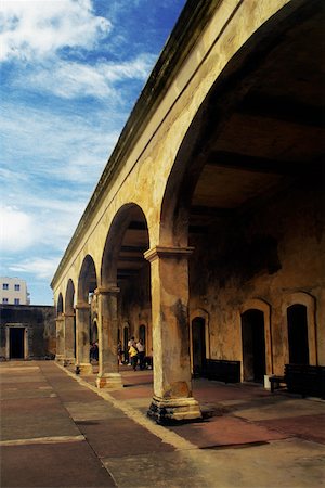 simsearch:625-01040948,k - Vue latérale d'un ancien fort, San Juan, Puerto Rico Photographie de stock - Premium Libres de Droits, Code: 625-01040958