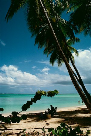 pigeon point - Vue sur une belle plage sur une journée ensoleillée, Pigeon Point, Tobago, Caraïbes Photographie de stock - Premium Libres de Droits, Code: 625-01041053