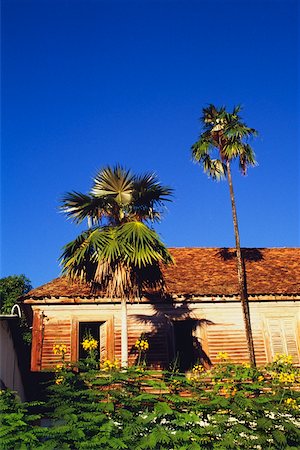 A weathered house in the town of Castries, St. Lucia Stock Photo - Premium Royalty-Free, Code: 625-01041149