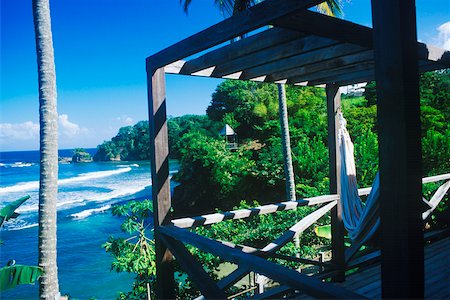 simsearch:700-00080625,k - Structure en bois sur la plage, Caraïbes Photographie de stock - Premium Libres de Droits, Code: 625-01094263