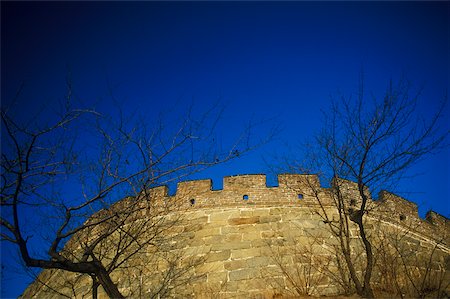 simsearch:6119-07452397,k - Low angle view of a stone wall, Great Wall Of China, China Stock Photo - Premium Royalty-Free, Code: 625-01094331