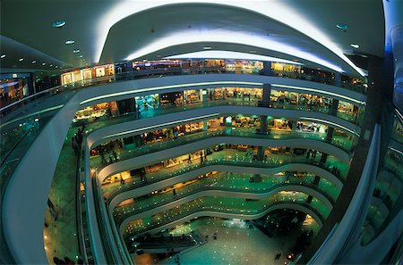 shopping mall nobody interior - Interiors of a shopping mall, Hong Kong, China Stock Photo - Premium Royalty-Free, Code: 625-01094375