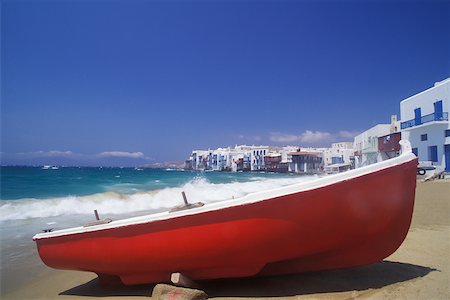 simsearch:625-01098288,k - Boat on the beach Foto de stock - Sin royalties Premium, Código: 625-01094452
