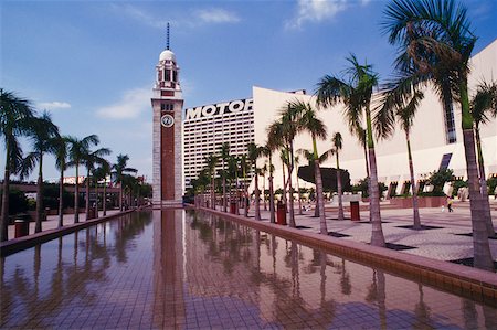 simsearch:625-01094319,k - Clock tower in front of a building, Hong Kong, China Stock Photo - Premium Royalty-Free, Code: 625-01094517