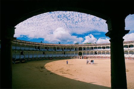 plaza de toros andalucia - Group of people in a bullring, Ronda, Andalusia, Spain Stock Photo - Premium Royalty-Free, Code: 625-01095257