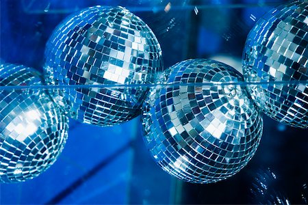 Low angle view of disco balls Stock Photo - Premium Royalty-Free, Code: 625-01091999
