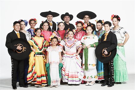 Portrait of a group of people in traditional clothing Stock Photo - Premium Royalty-Free, Code: 625-01092664