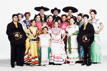 Portrait of a group of people in traditional clothing Stock Photo - Premium Royalty-Free, Code: 625-01093205