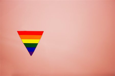 simsearch:625-01097146,k - Gros plan d'un symbole coloré de gay Photographie de stock - Premium Libres de Droits, Code: 625-01093324