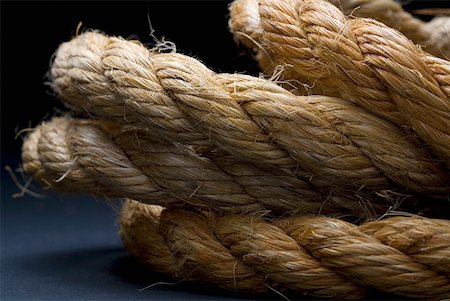 Close-up of a tangled rope Stock Photo - Premium Royalty-Free, Code: 625-01250726