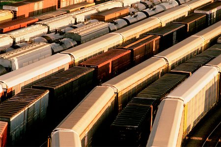 freight train - Train yard, Baltimore Foto de stock - Sin royalties Premium, Código: 625-01250931