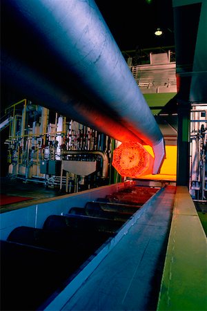 Hot steel in a rotary furnace at the Armco Steel plant in Baltimore, Maryland Stock Photo - Premium Royalty-Free, Code: 625-01251015