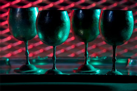 simsearch:625-01252133,k - Close-up of four wine goblets in a row Stock Photo - Premium Royalty-Free, Code: 625-01251573