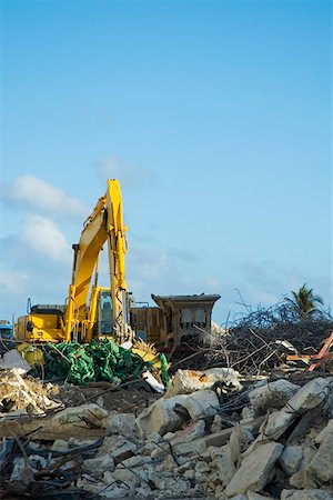 Earth mover at a construction site Stock Photo - Premium Royalty-Free, Code: 625-01264341