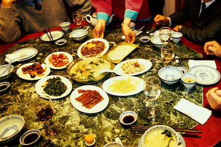 Businessmen at a banquet table, Nanjing, Jiangsu Province, China Foto de stock - Sin royalties Premium, Código: 625-01260988