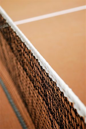 High angle view of a tennis net Stock Photo - Premium Royalty-Free, Code: 625-01263548