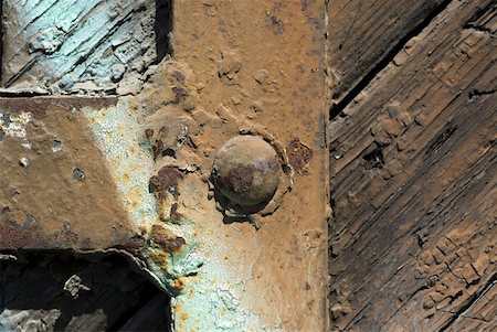 Close-up of a weathered door Stock Photo - Premium Royalty-Free, Code: 625-01744092