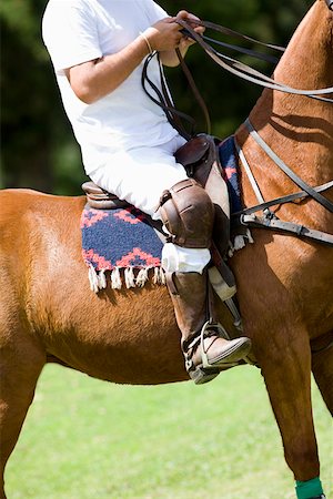 Low section view of a man riding a horse Stock Photo - Premium Royalty-Free, Code: 625-01744541