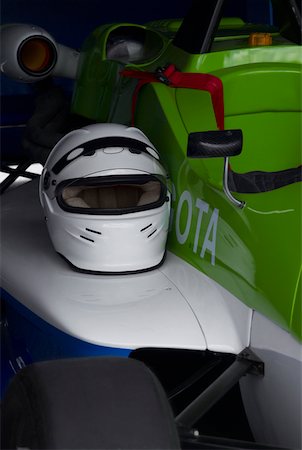 simsearch:625-01743767,k - Close-up of a crash helmet on a racecar Stock Photo - Premium Royalty-Free, Code: 625-01744631