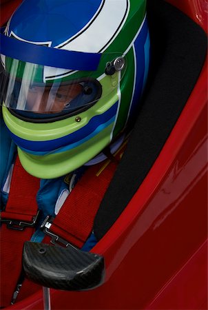 simsearch:625-01744655,k - High angle view of a racecar driver in a racecar Stock Photo - Premium Royalty-Free, Code: 625-01744647