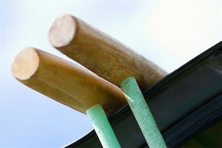 polo sport - Low angle view of two polo mallets Stock Photo - Premium Royalty-Free, Code: 625-01744756