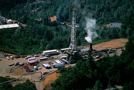 power plant california - Geothermal power plant, The Geysers, California Stock Photo - Premium Royalty-Free, Code: 625-01745950