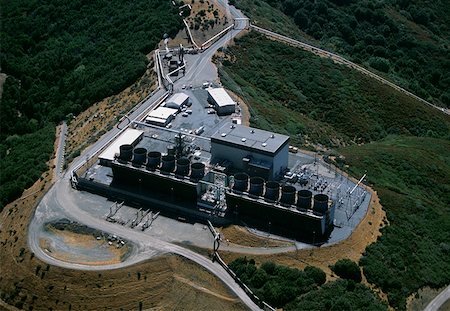 power plant california - Geothermal power plant, The Geysers, California Stock Photo - Premium Royalty-Free, Code: 625-01745960