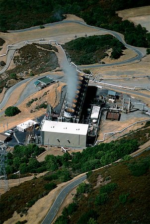 Centrale géothermique, The Geysers, Californie Photographie de stock - Premium Libres de Droits, Code: 625-01745961