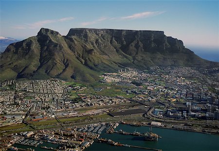 Vue aérienne de Cape Town, Afrique du Sud, Photographie de stock - Premium Libres de Droits, Code: 625-01746082