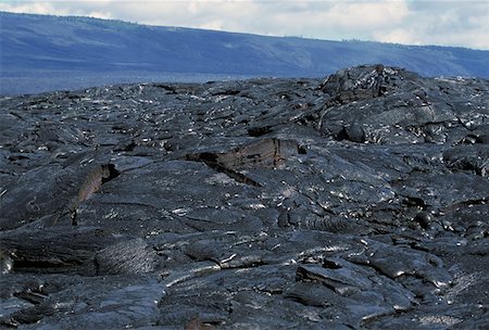 polynesian volcano - Patterns in Pahoehoe lava, Big Island, Hawaii Stock Photo - Premium Royalty-Free, Code: 625-01746095