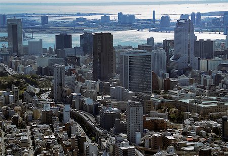 Aerial view of Tokyo, Japan Foto de stock - Sin royalties Premium, Código: 625-01746090