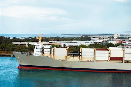 simsearch:625-01751116,k - Cargo container at a harbor, Honolulu Harbor, Honolulu, Oahu, Hawaii Islands, USA Stock Photo - Premium Royalty-Free, Code: 625-01746207