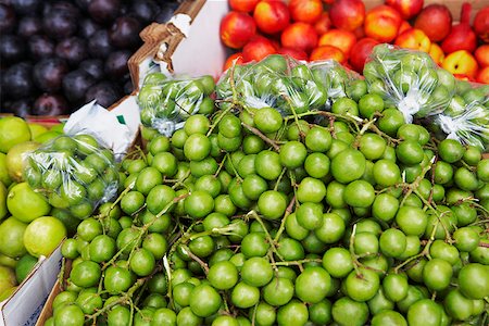 polythene - Close-up of fruits at a market stall Stock Photo - Premium Royalty-Free, Code: 625-01746450