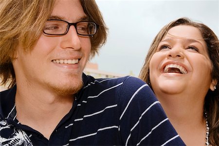 simsearch:625-01746920,k - Close-up of a young couple smiling Foto de stock - Sin royalties Premium, Código: 625-01746852