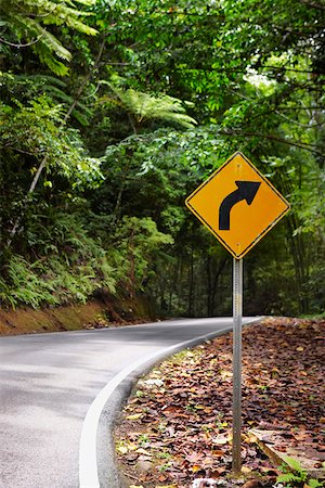 simsearch:625-00903559,k - Road sign at the roadside, El Yunque Rainforest, Puerto Rico Stock Photo - Premium Royalty-Free, Code: 625-01747200