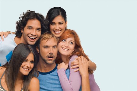 simsearch:625-01747650,k - Portrait of a mid adult man with his friends Stock Photo - Premium Royalty-Free, Code: 625-01747750