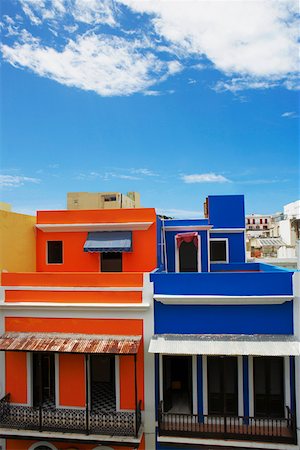 pictures of colourful buildings latin america - Buildings in a city, Old San Juan San Juan, Puerto Rico Stock Photo - Premium Royalty-Free, Code: 625-01747787
