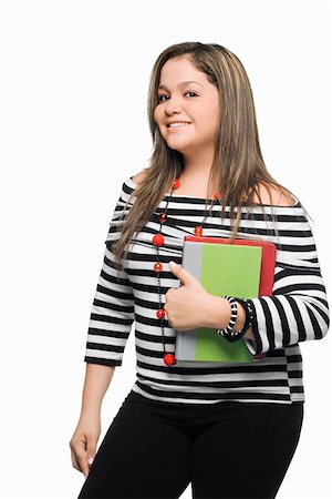 simsearch:625-01748942,k - Portrait of a young woman holding a book and a diary Foto de stock - Sin royalties Premium, Código: 625-01747811