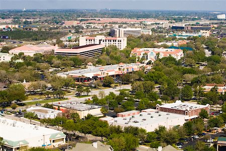 small town usa aerial view - Buildings in a city, Orlando, Florida, USA Stock Photo - Premium Royalty-Free, Code: 625-01749437